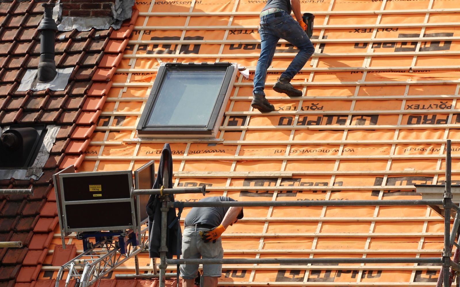 Sony Verdiere, chantier de couvreur zingueur à Chailly-en-Brie